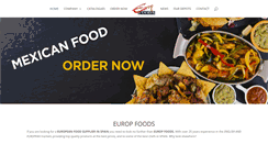 Desktop Screenshot of europfoods.es