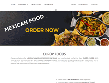 Tablet Screenshot of europfoods.es